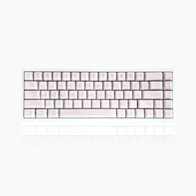Cerakey Full Set V2 keycap ceramica full pink crazed