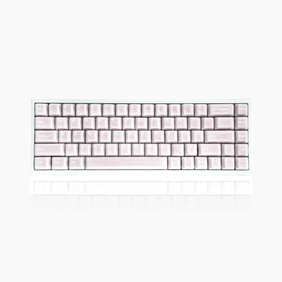 Cerakey Full Set V2 keycap ceramica full pink crazed