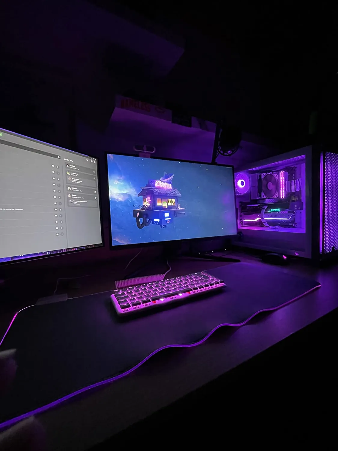 Mars Gaming MMPRGB2S tappetino mouse XXL RGB bianco hub USB