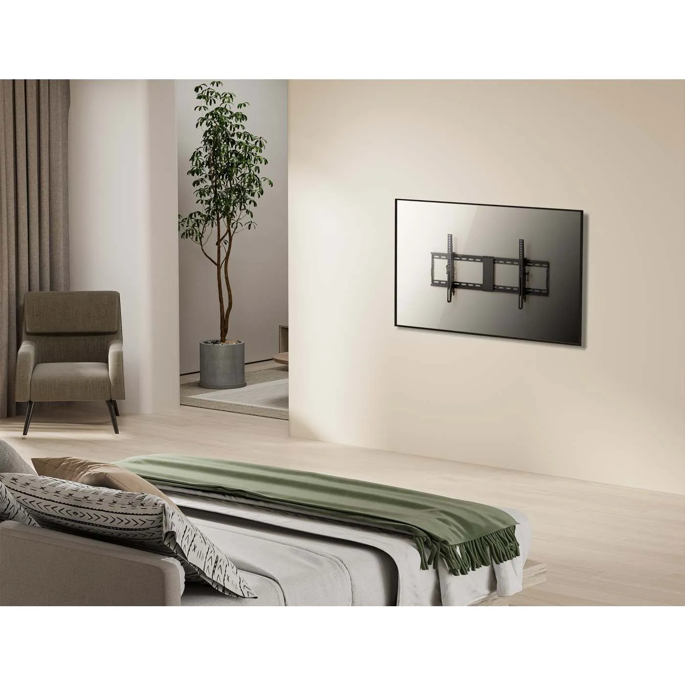 Manhattan staffa TV parete fissa 43"-100" 70 kg