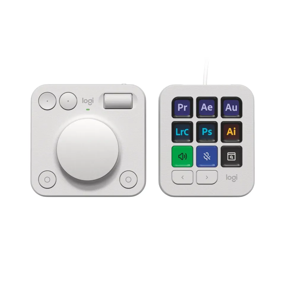 Logitech MX Creative Console keypad bianco programmabile