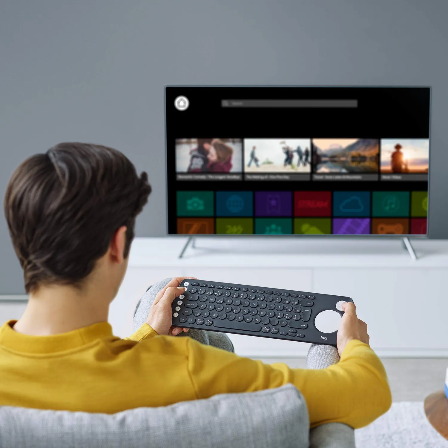 Logitech K600 tastiera wireless TV touchpad