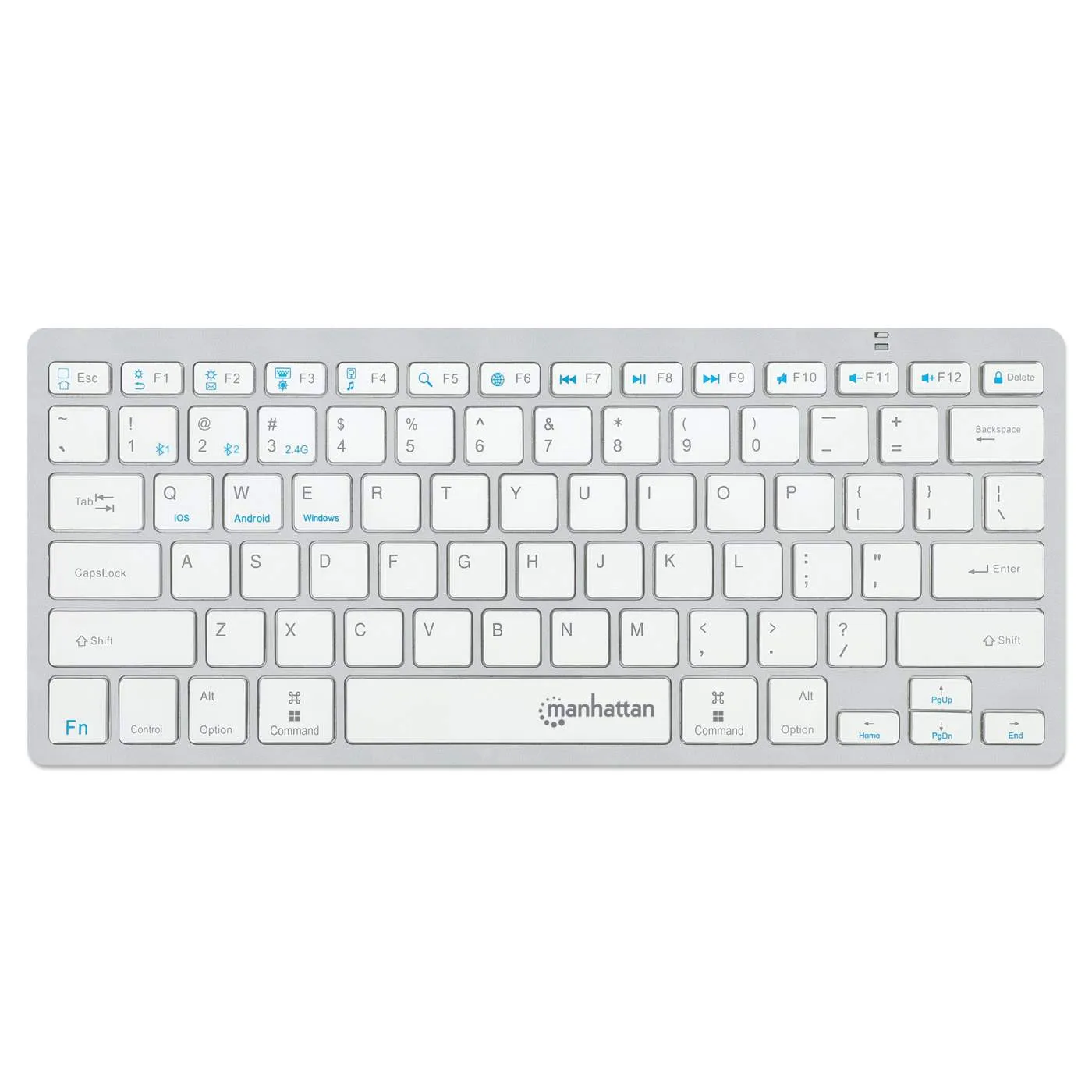 Manhattan Dual-Mode tastiera wireless bianca Bluetooth
