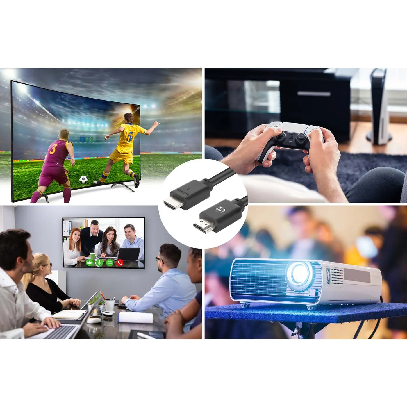 Manhattan cavo HDMI 4K@60Hz 10 m con Ethernet