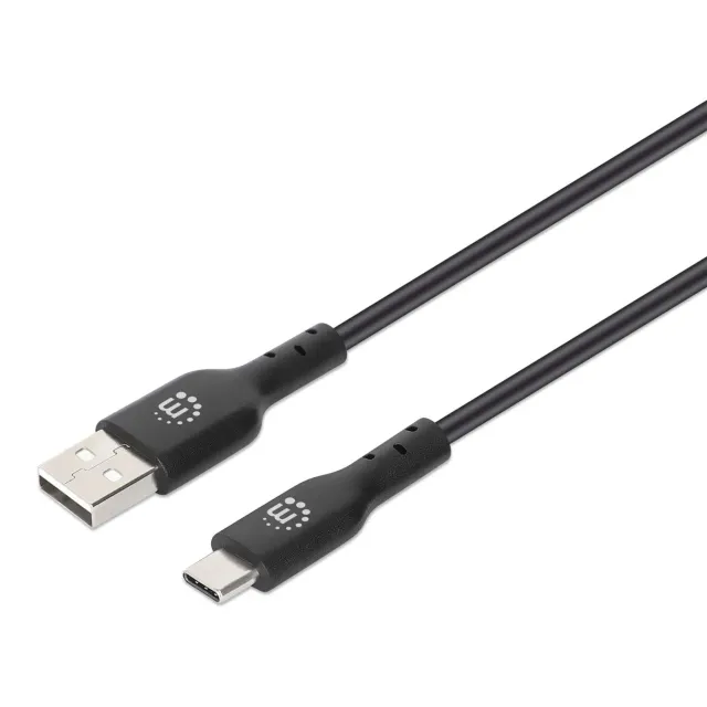 Manhattan Cavo USB-A USB-C 2 m Hi-Speed nero