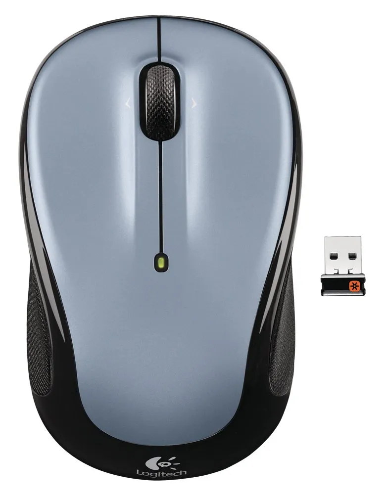 Logitech M325 mouse wireless argento scuro preciso
