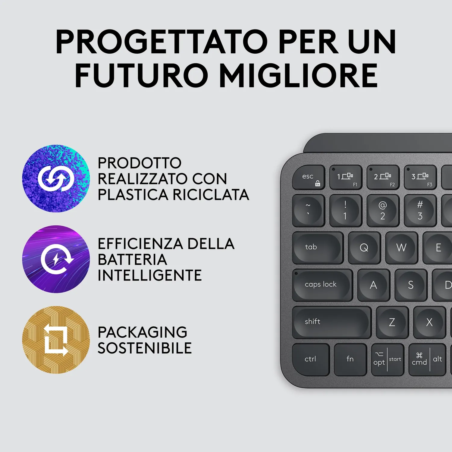 Logitech MX Keys Mini tastiera wireless US INTL QWERTY retroilluminata