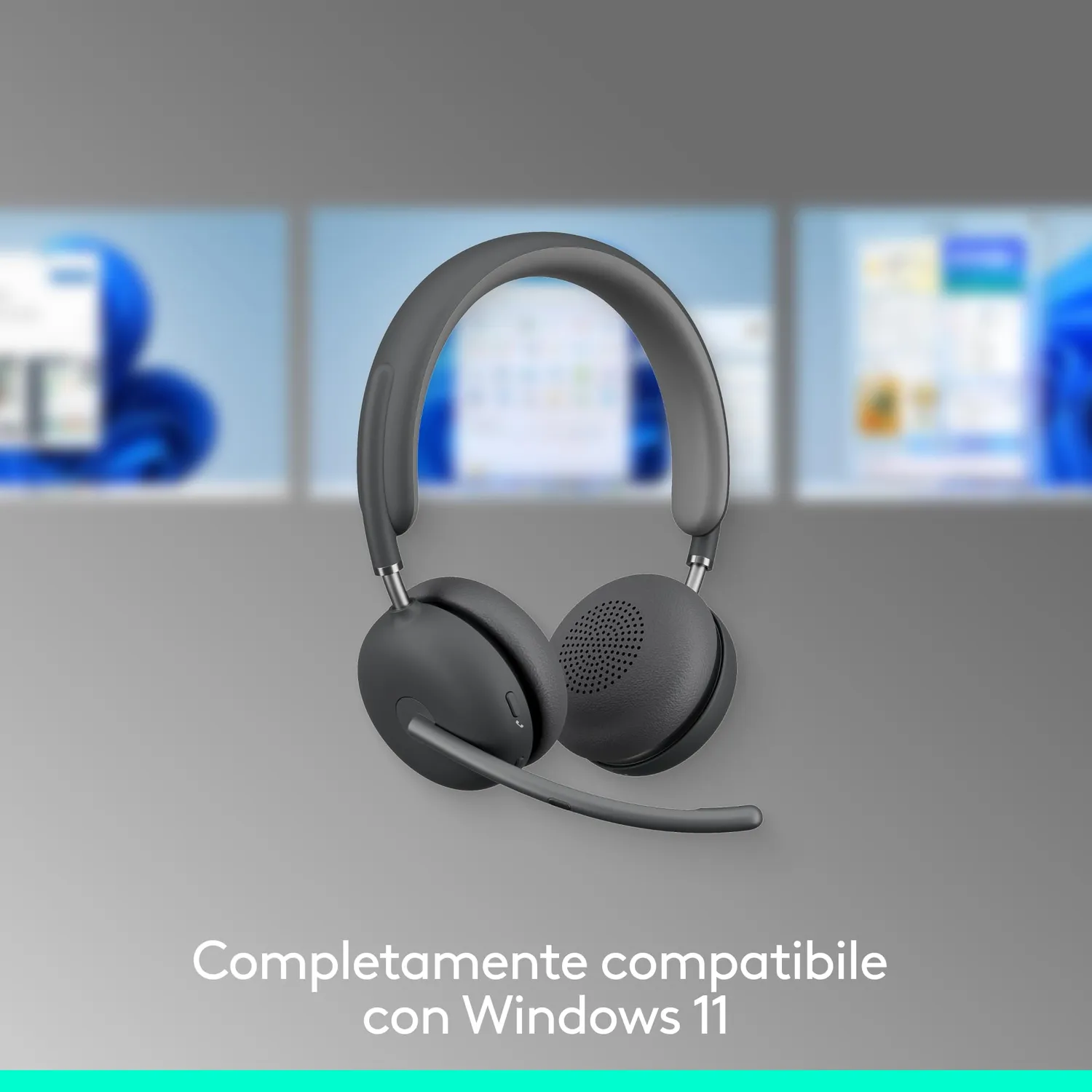 Logitech Zone Wireless 2 Cuffia Teams ANC con Dongle