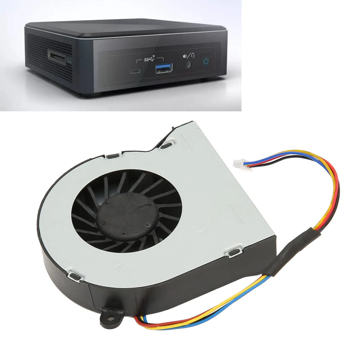 Zunate NUC6i7KYK KSB0605HB ventola CPU 4 pin 5V