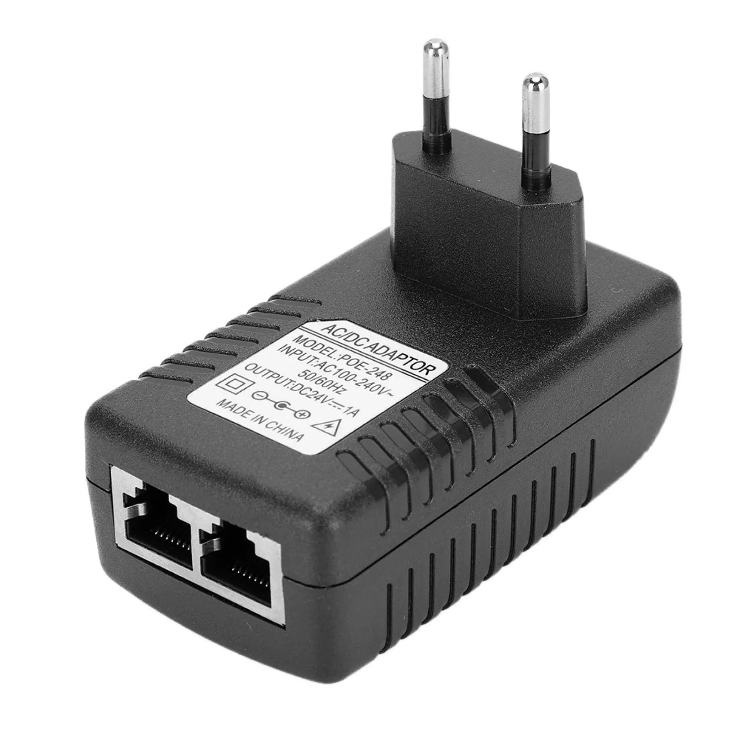 Zunate iniettore PoE 24V 1A alimentatore spina UE protezione