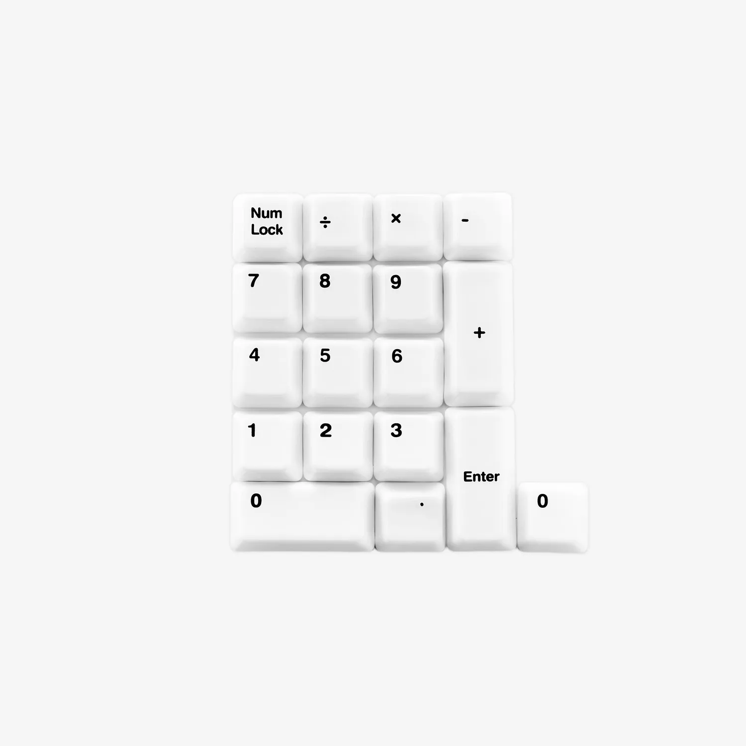 Cerakey C Set-Num keycaps ceramica bianchi