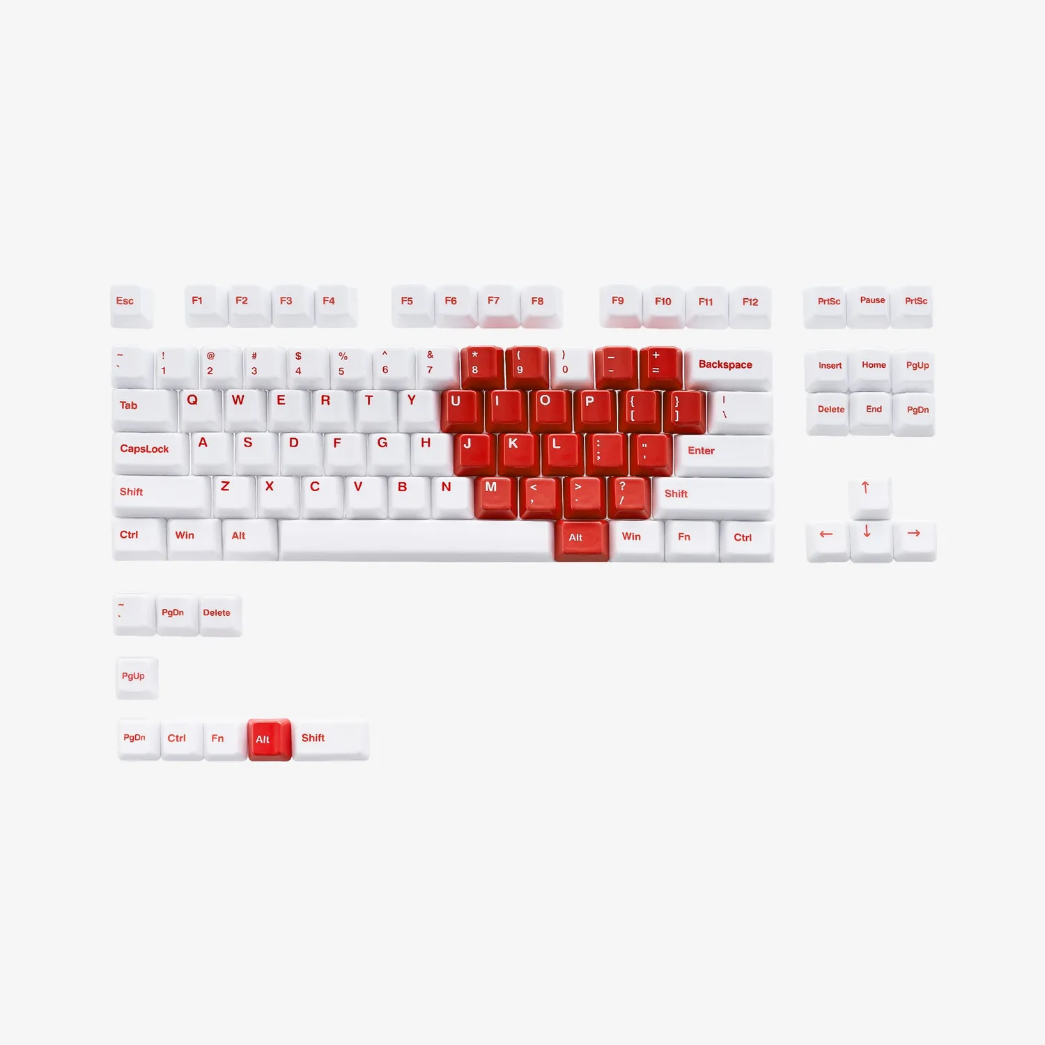 Cerakey Heart of Love keycap ceramica Red Heart