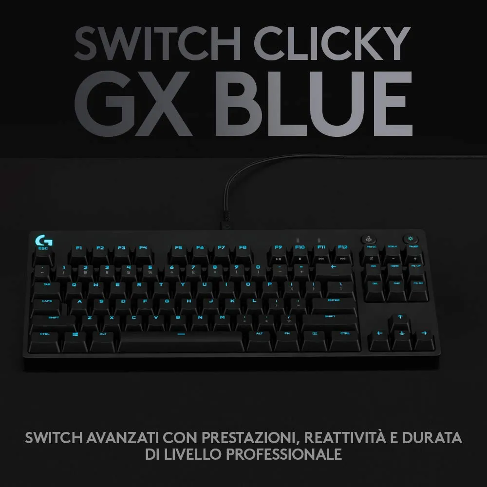 Logitech G PRO TKL tastiera gaming meccanica ITA nero GX Blue