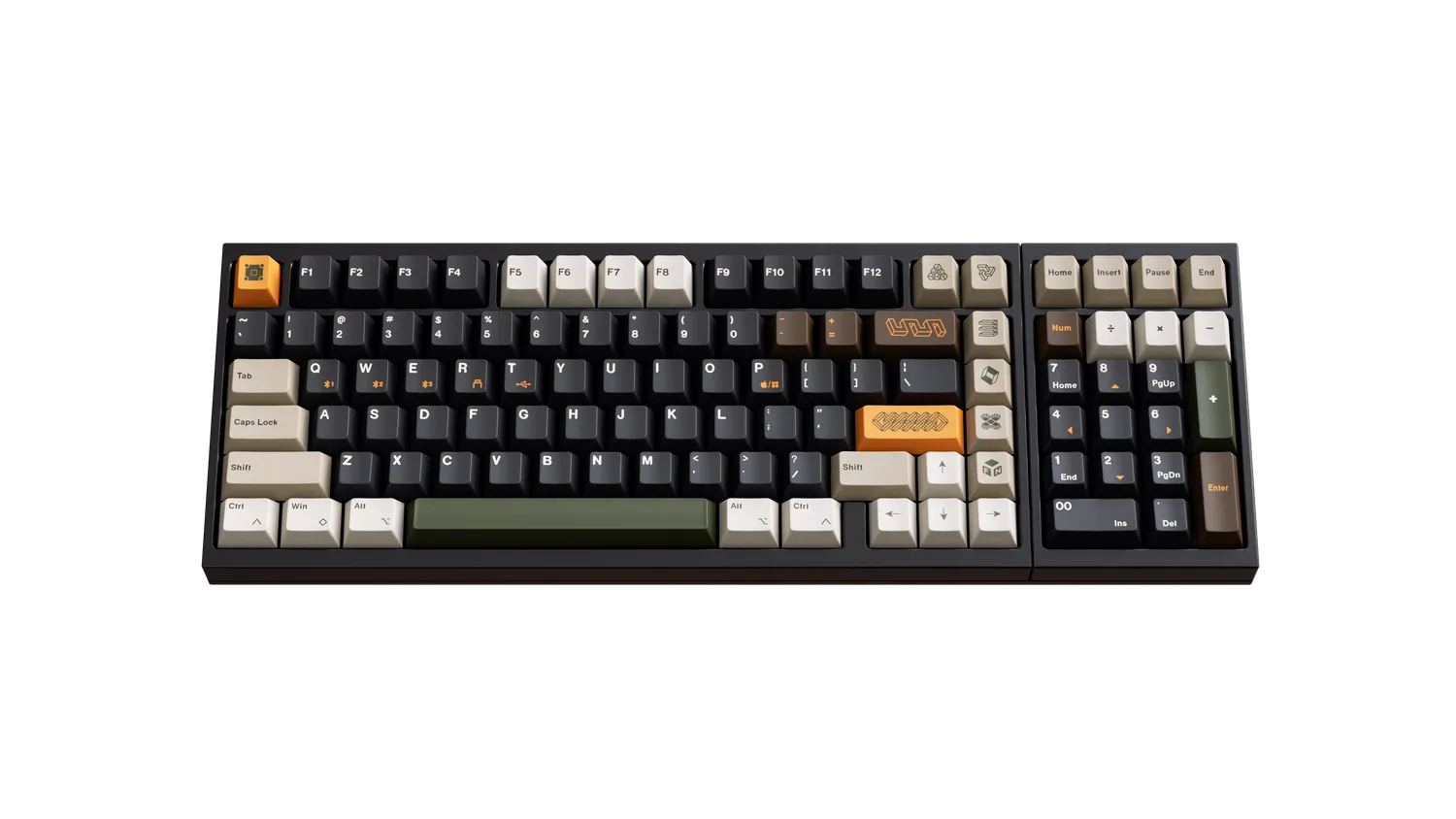 Luminkey 98 tastiera Jade Green Gateron Sylva