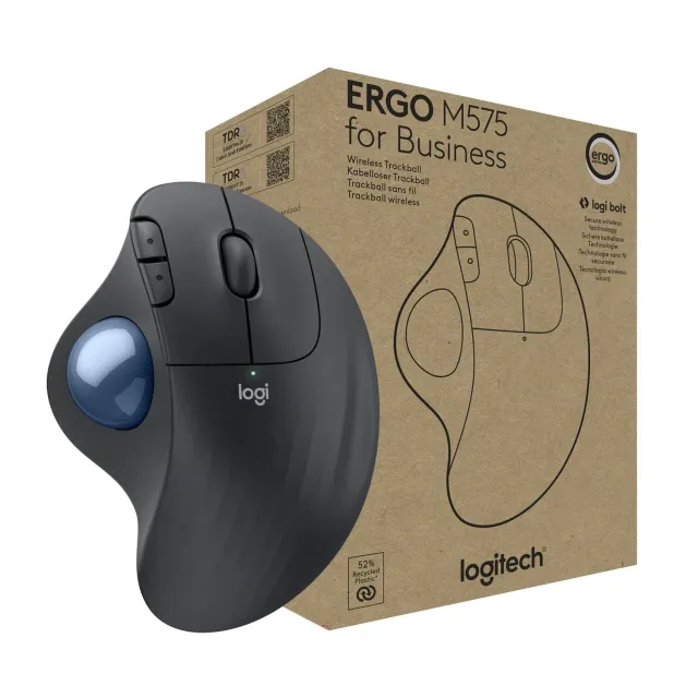Logitech ERGO M575 trackball wireless grafite business