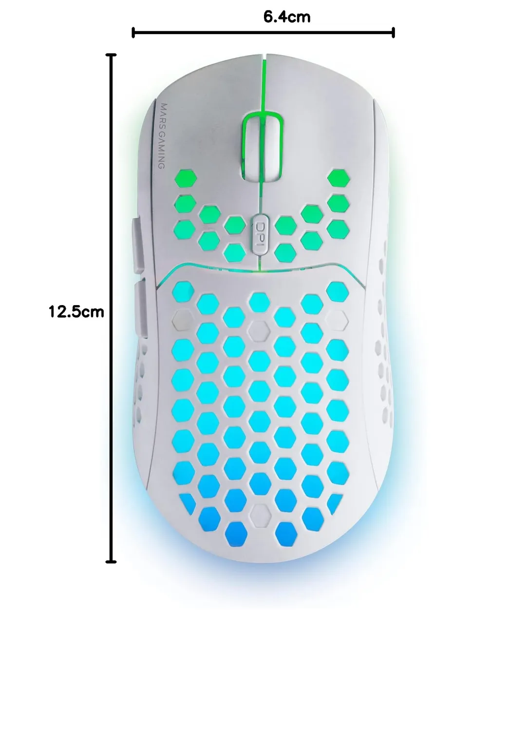 Mars Gaming MMW3W mouse gaming wireless bianco RGB