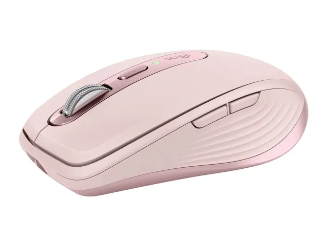 Logitech MX Anywhere 3 mouse wireless rosa vetro