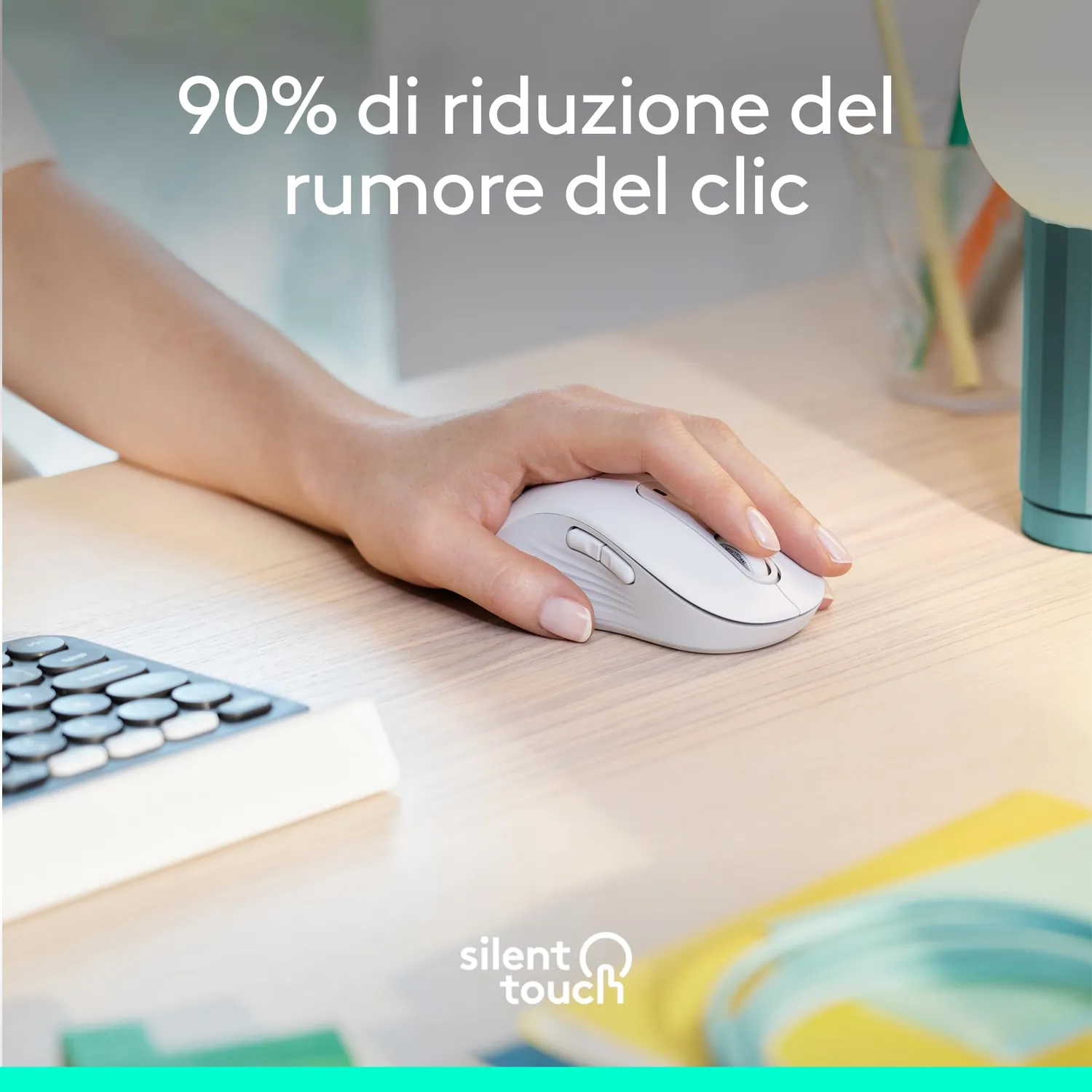 Logitech Signature M650 L mouse wireless mancini grandi