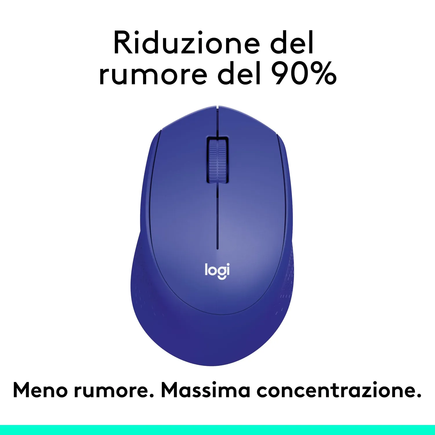 Logitech M330 Silent Plus mouse wireless blu silenzioso
