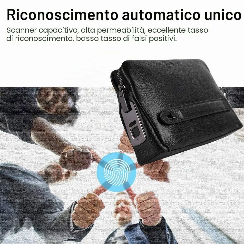 Zunate borsa sicurezza impronta digitale pelle