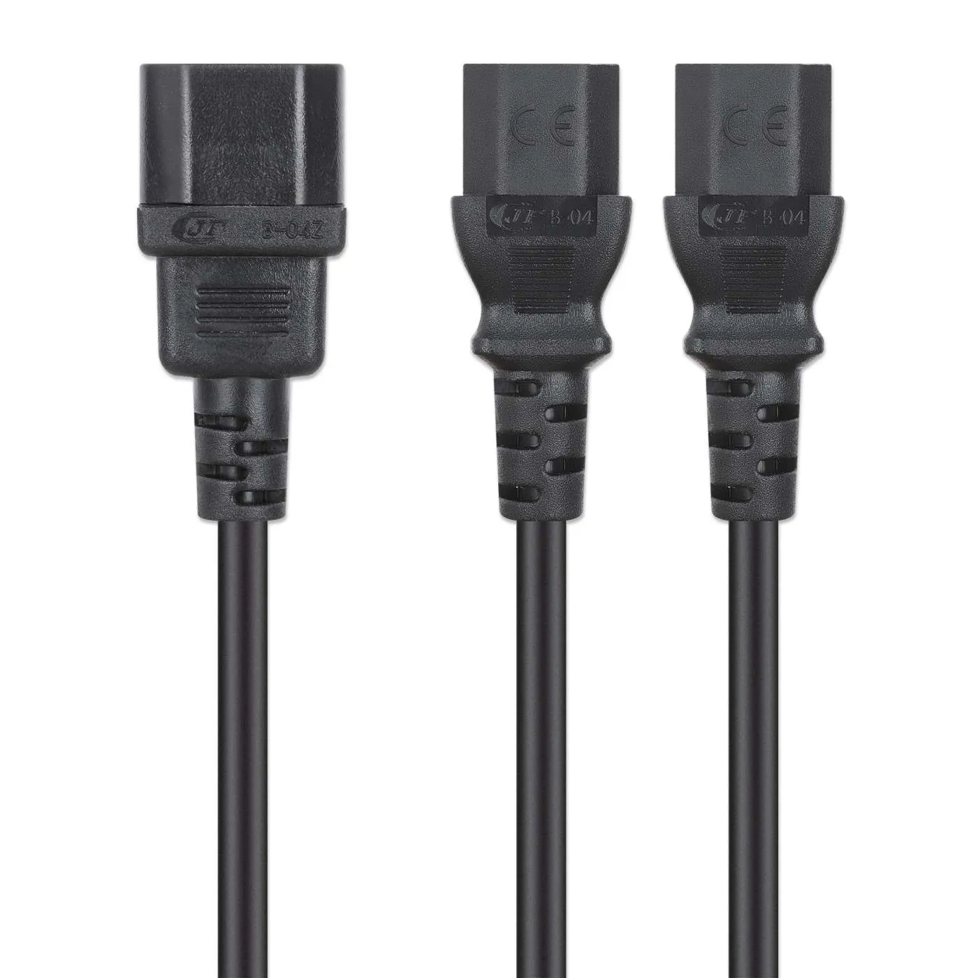 Manhattan Cavo Y-Splitter 2x C13 a C14 1,8 m Nero