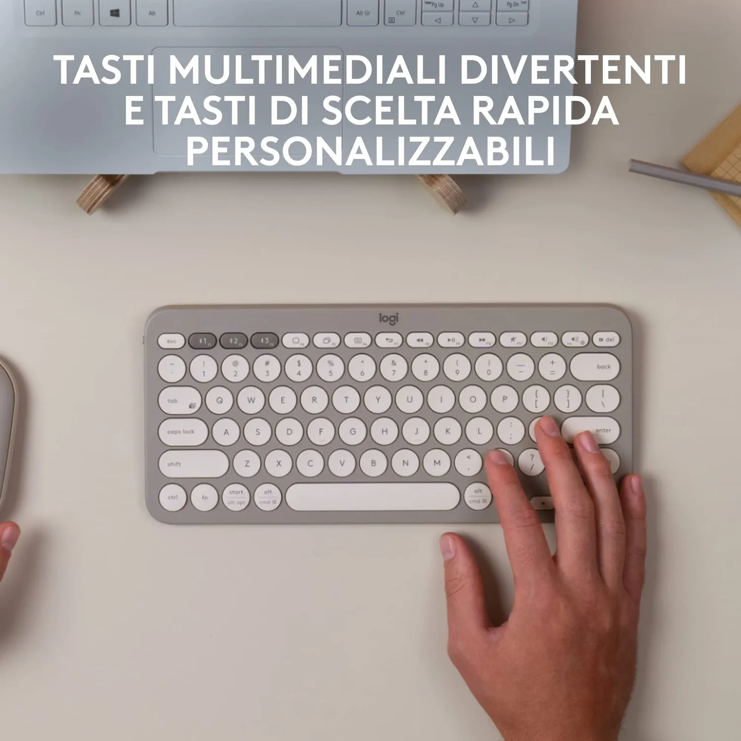 Logitech K380 tastiera wireless Bluetooth ITA QWERTY multidevice