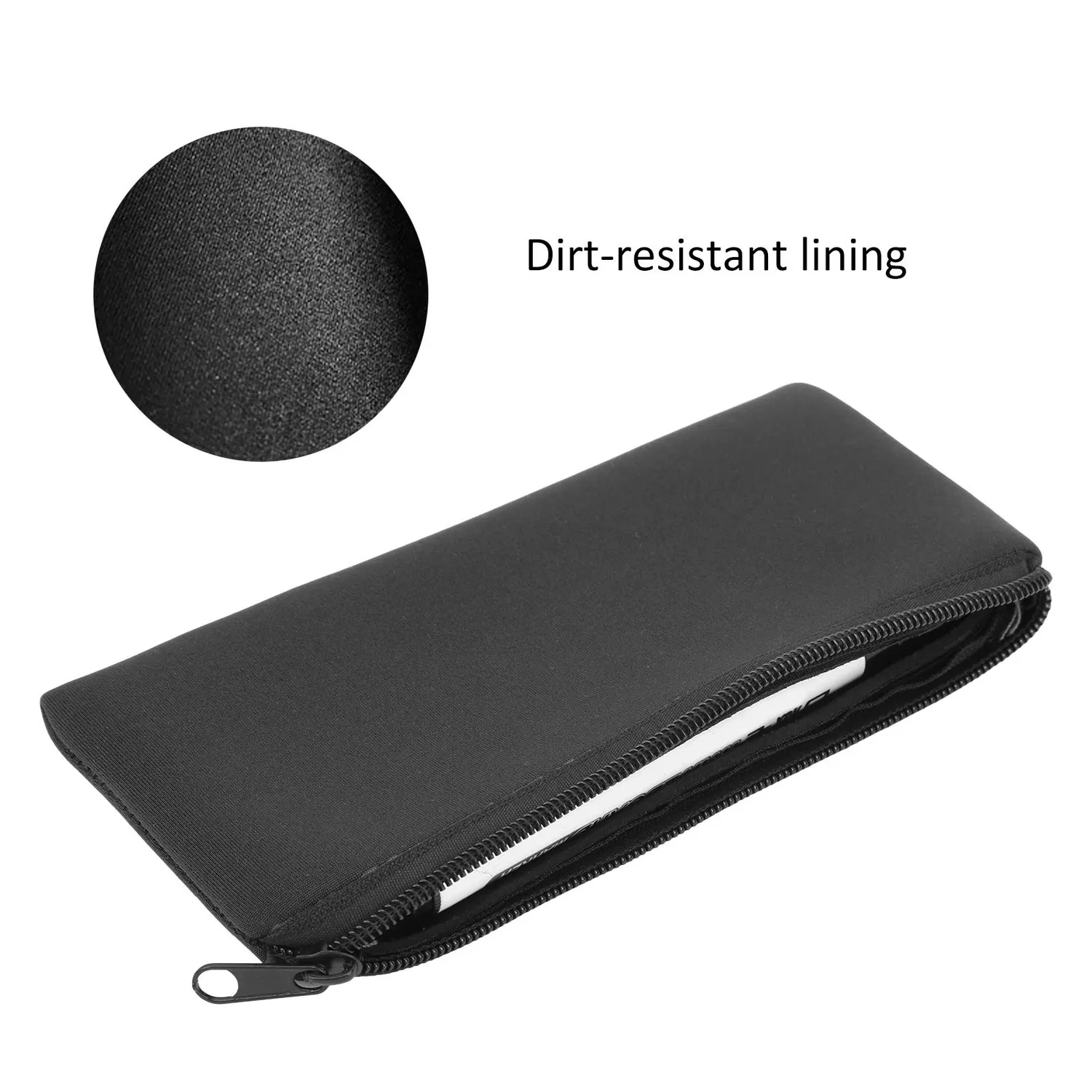 Zunate Astuccio Neoprene Nero 20x10cm Set 3 Pezzi