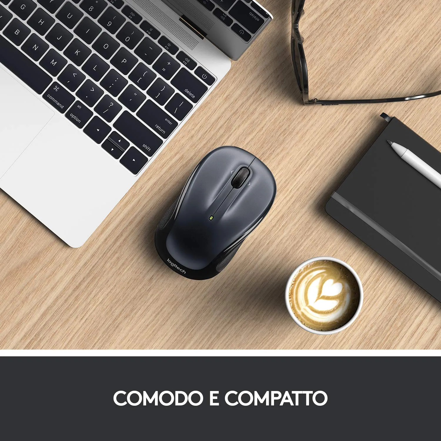 Logitech M325 Mouse Wireless Nero micro ricevitore preciso