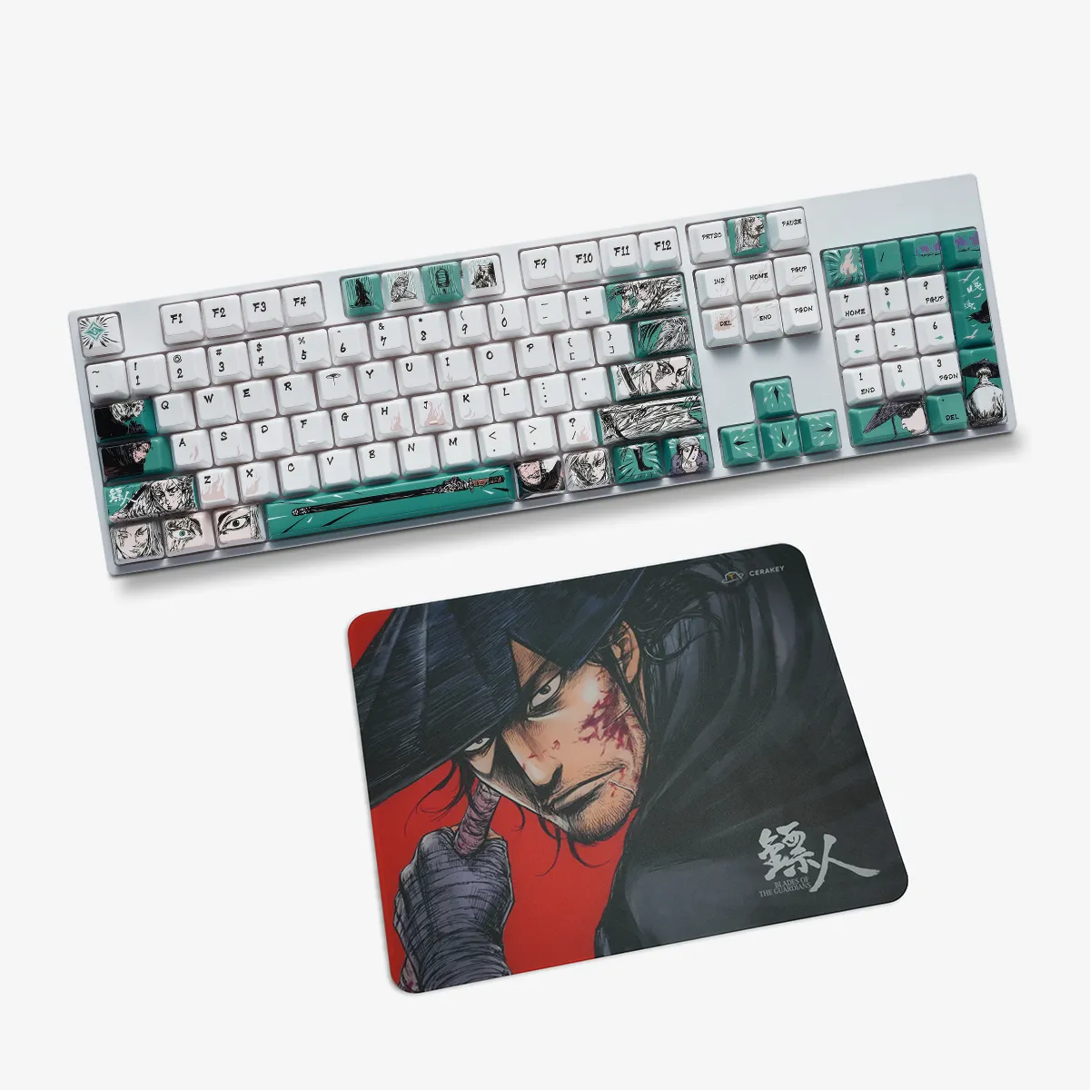 Cerakey Blades Guardians bundle keycap ceramica + vetro Dao Ma