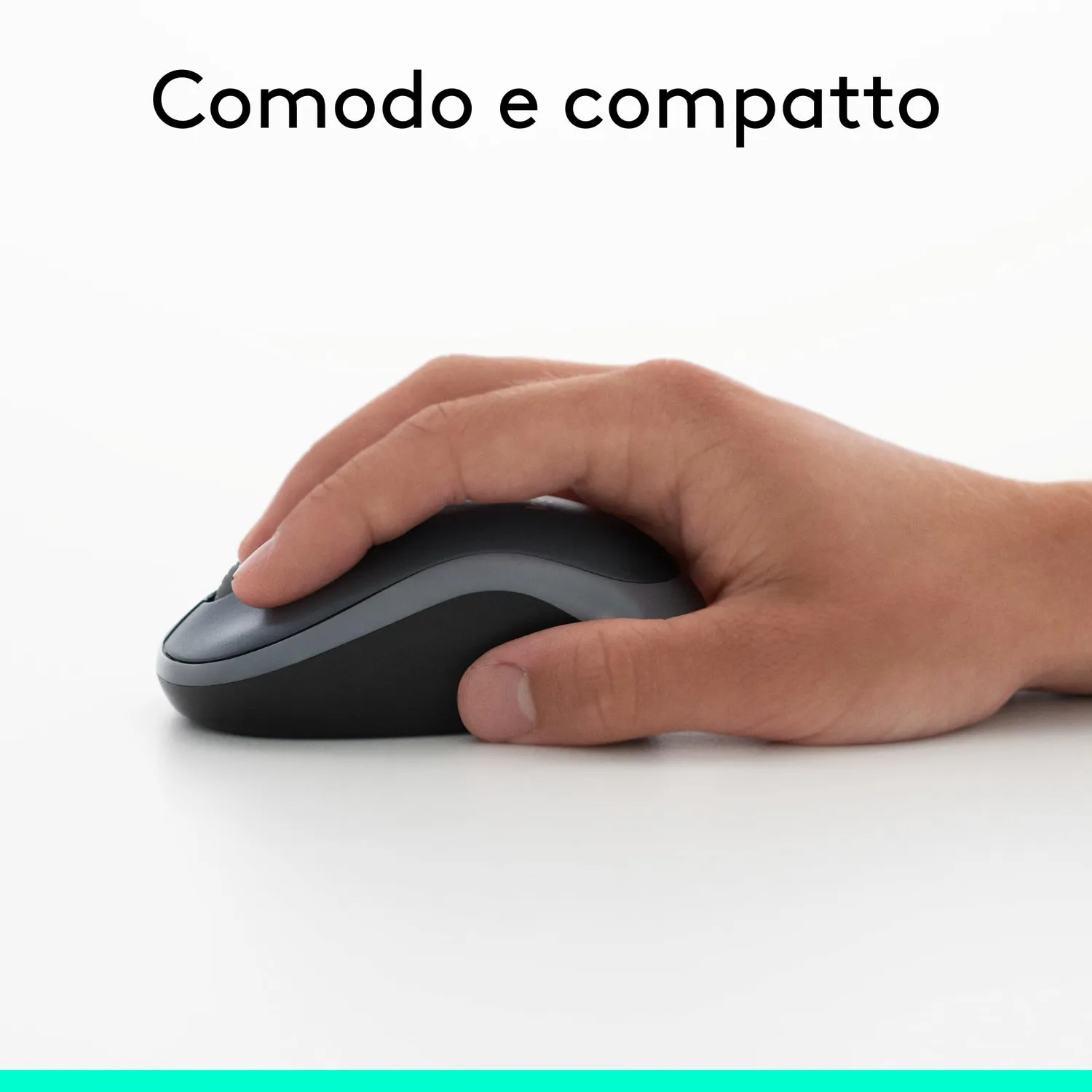 Logitech M185 Mouse Wireless Blu 2,4 GHz Compatto