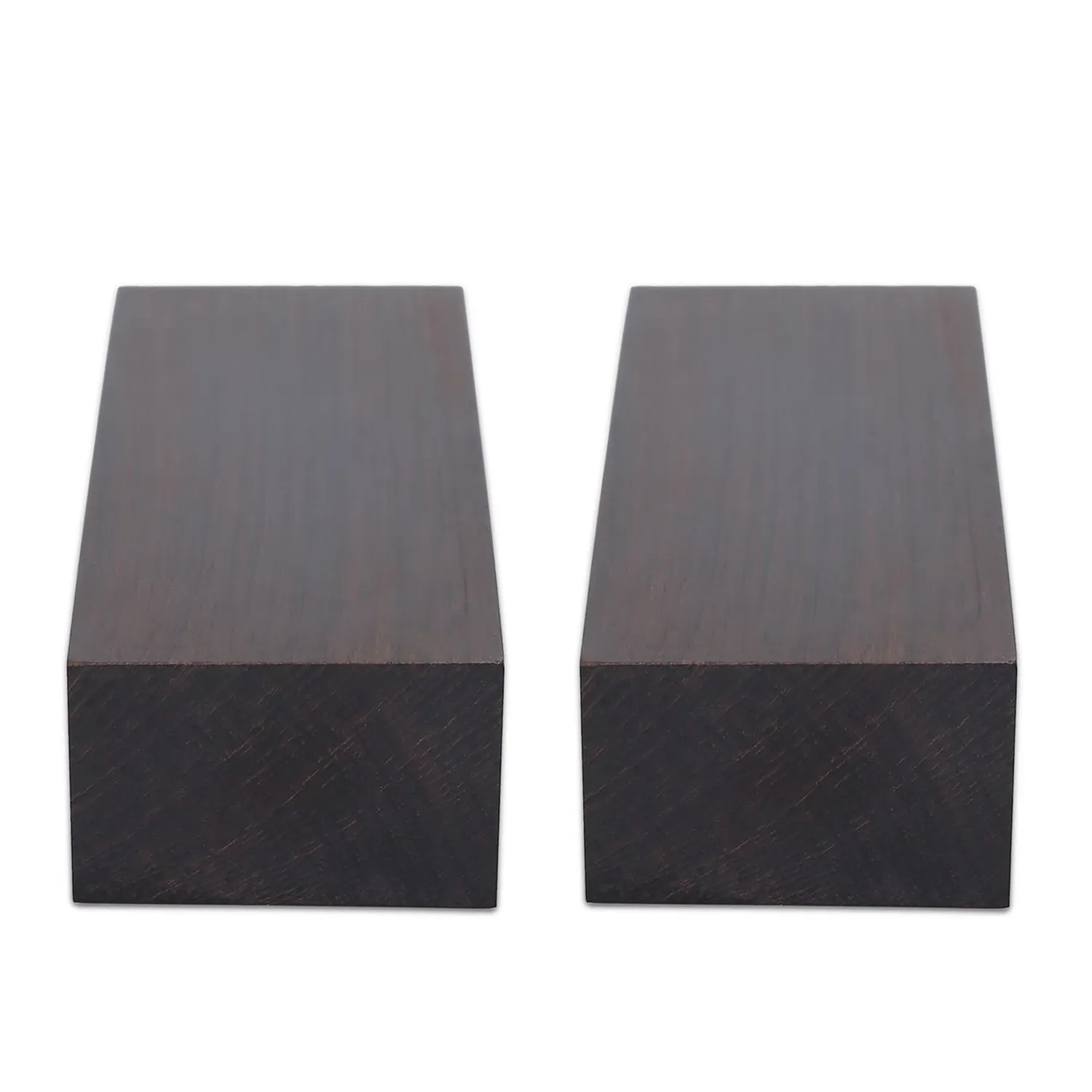 Zunate Blocco Legno Ebano 12x4x2,5cm Intaglio 2 Pezzi