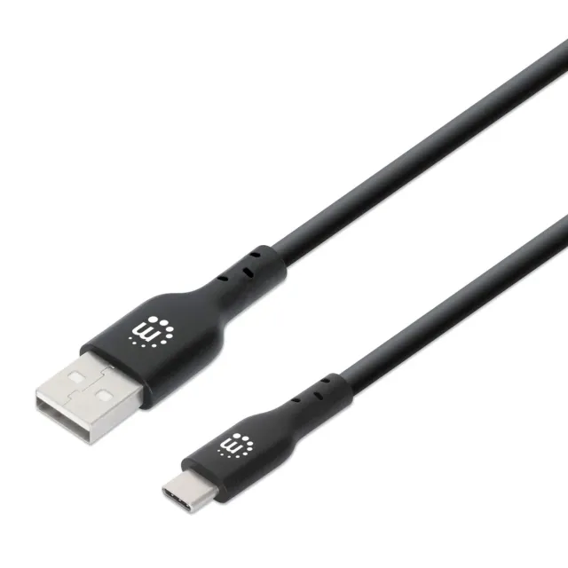 Manhattan Cavo USB-C 3m Nero Hi-Speed 480 Mbps