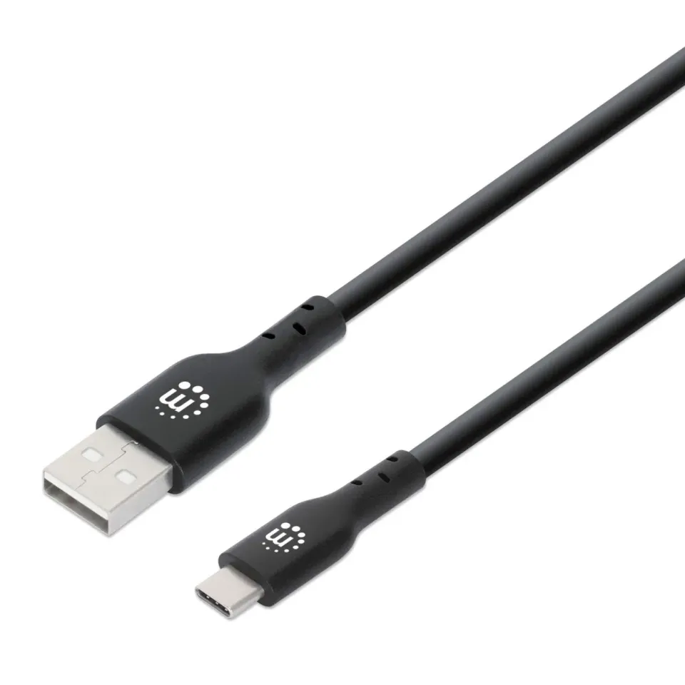 Manhattan Cavo USB-C 3m Nero Hi-Speed 480 Mbps