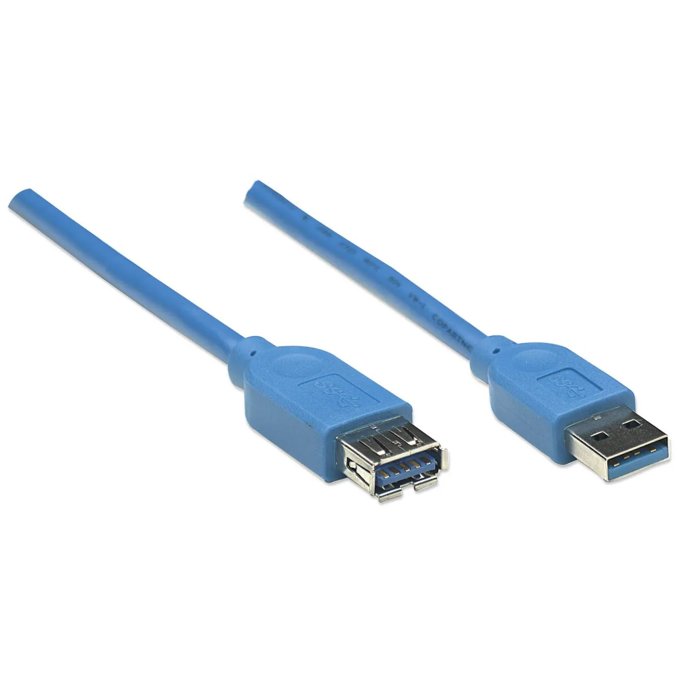 Manhattan Prolunga USB 3.0 A M-F 2 m Blu 5 Gbps