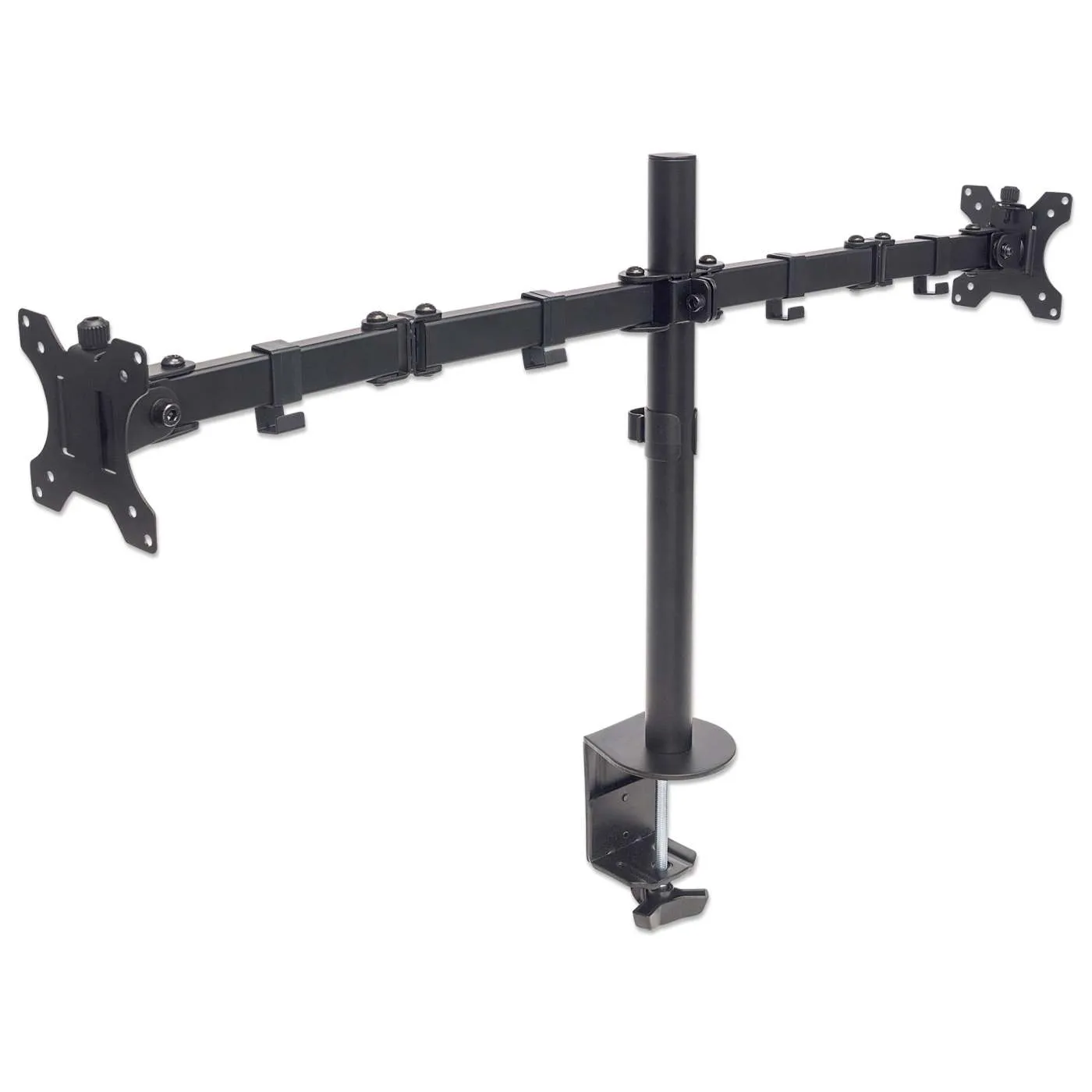 Manhattan Supporto Doppio Monitor 13-32" Bracci Snodati Nero
