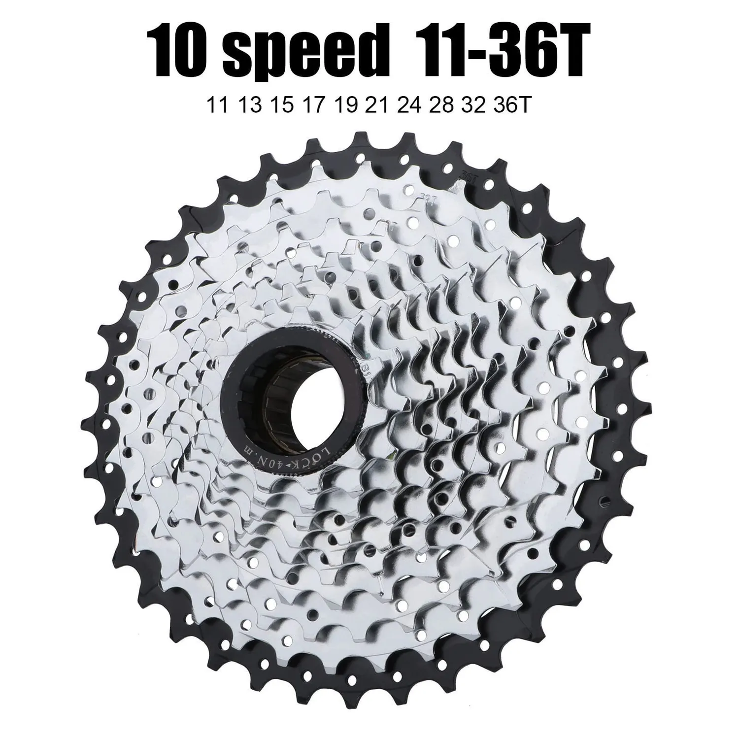 Zunate cassetta pignoni bici 10V 11-36T acciaio
