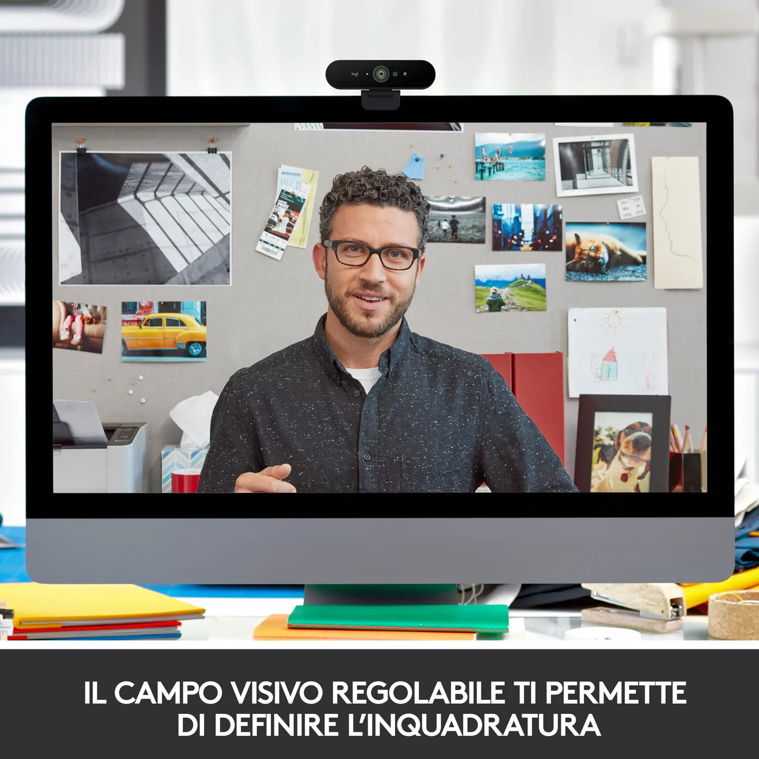 Logitech Brio webcam 4K Ultra HD HDR con infrarossi