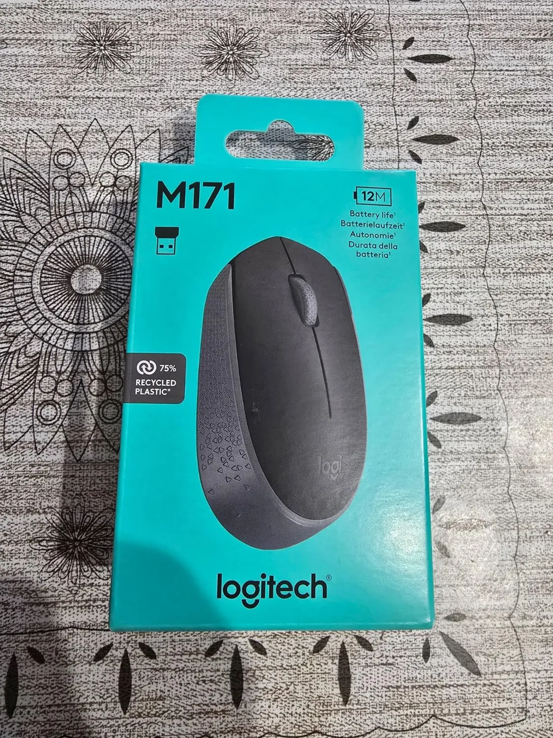 Logitech M171 mouse wireless nero 2,4 GHz ambidestro