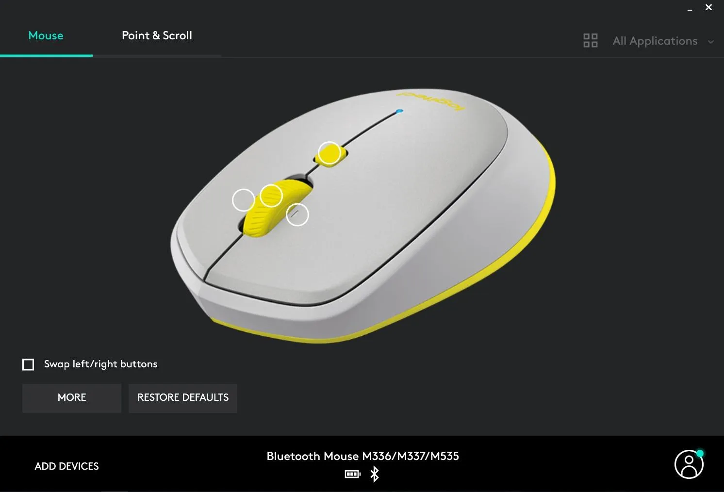 Logitech M535 mouse Bluetooth compatto preciso