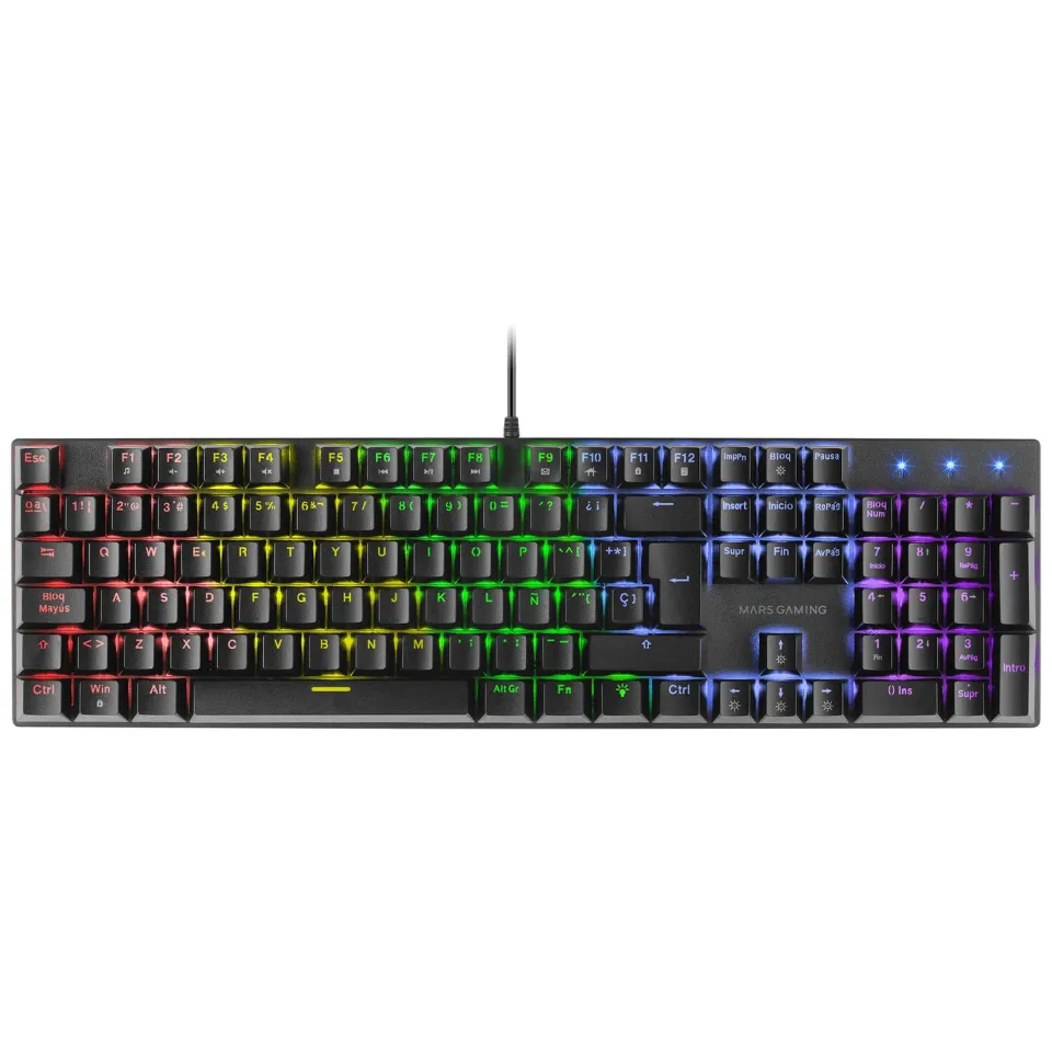 Mars Gaming MK422 Tastiera Meccanica Gaming RGB Switch Rossi
