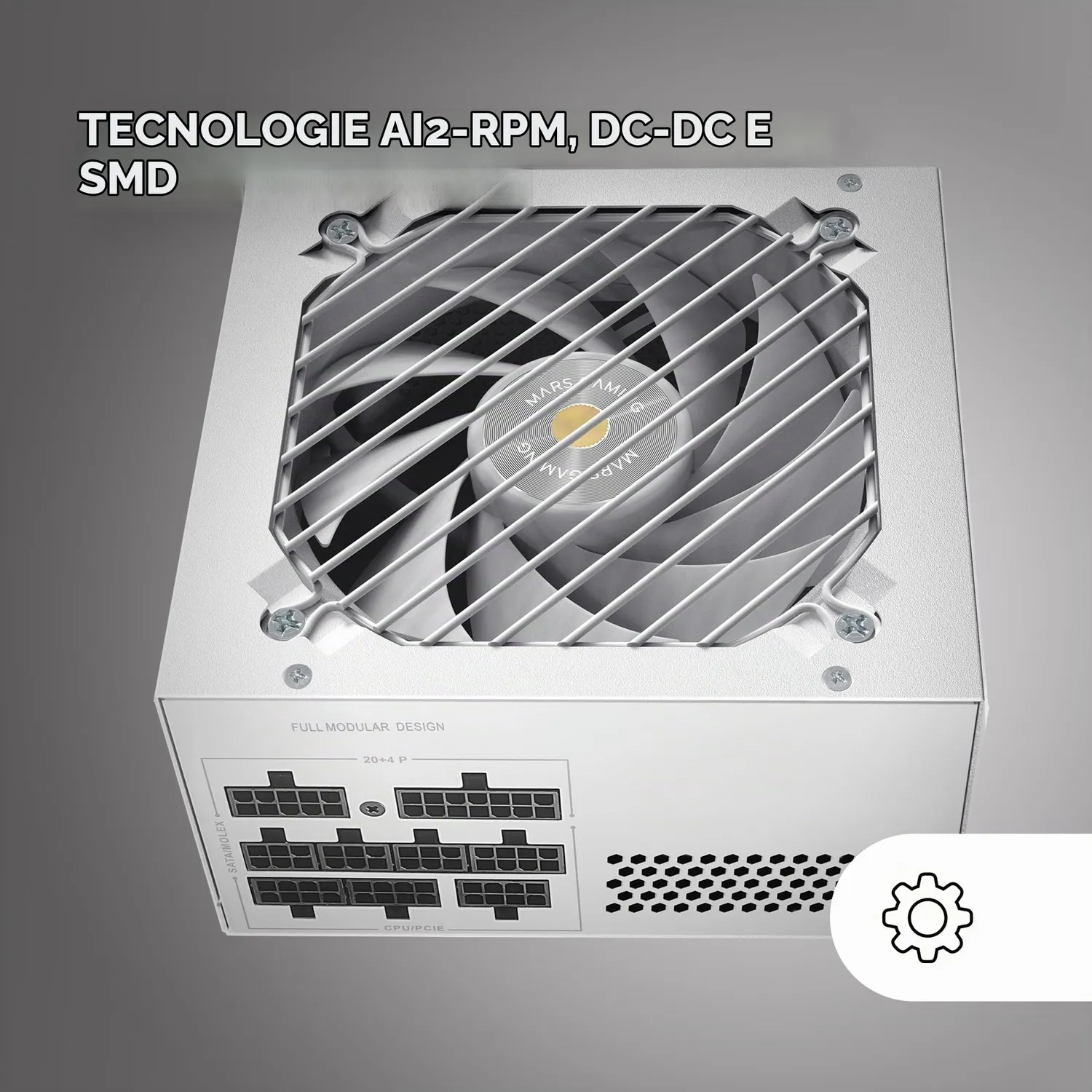 Mars Gaming MPB650SIMW alimentatore 650W modulare bianco