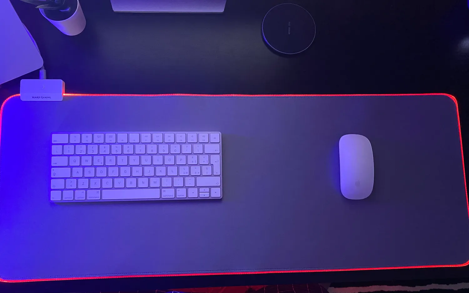 Mars Gaming MMPRGB2S tappetino mouse XXL RGB bianco hub USB