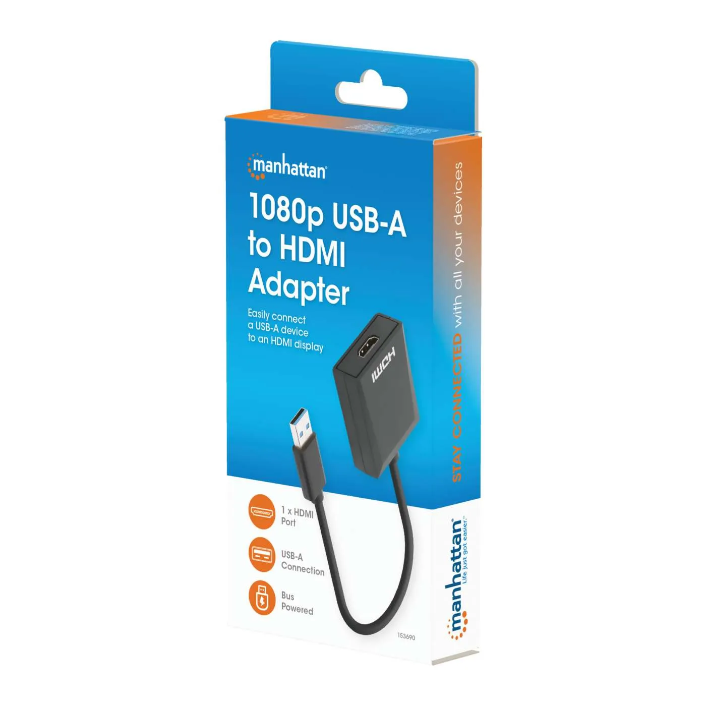 Manhattan Adattatore USB-A HDMI Full HD 1080p