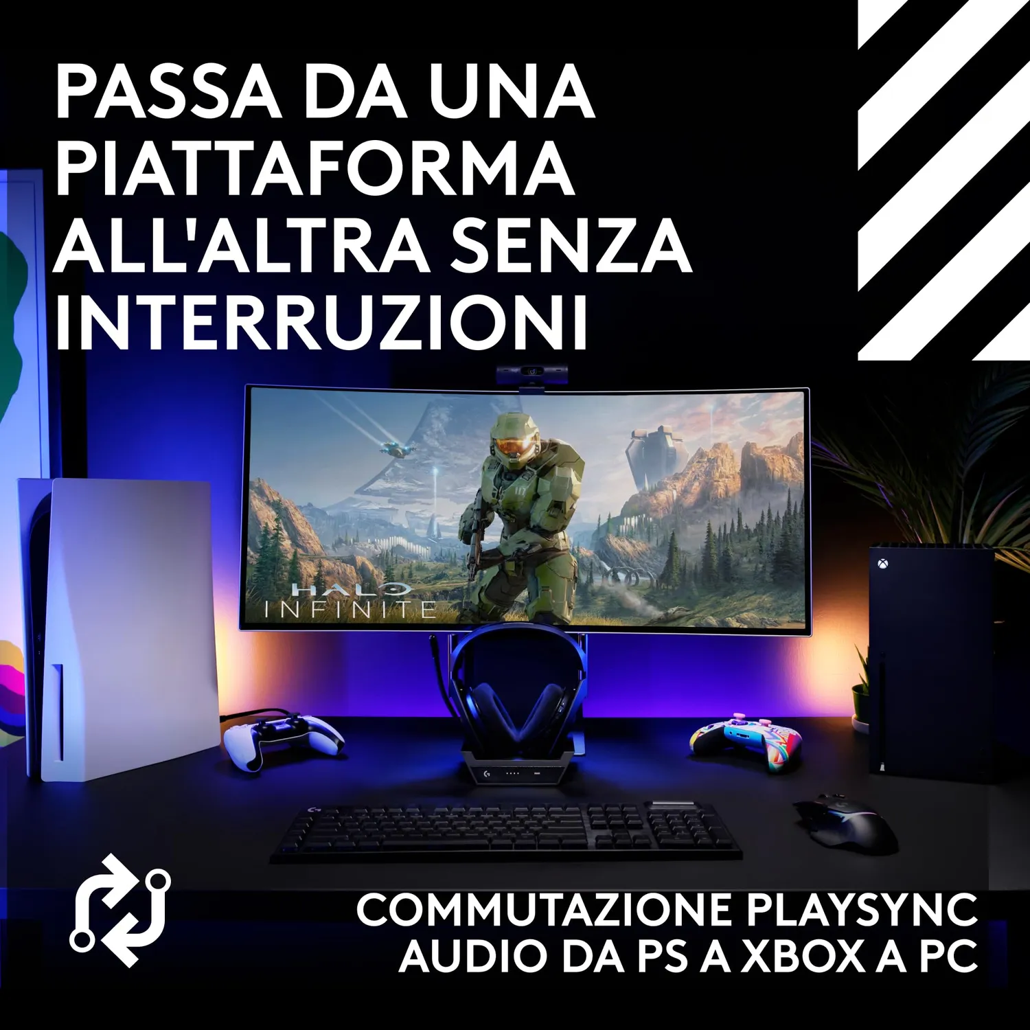 Logitech G Astro A50 cuffie gaming wireless base 24 bit