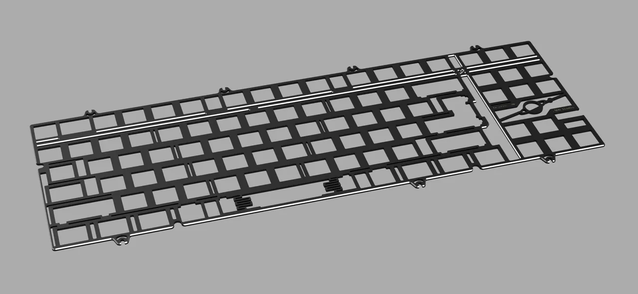 CoffeeKeys Neo80 CU Plate PP tastiera piastra PP