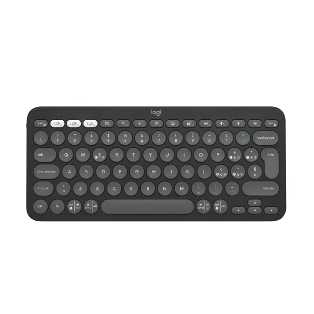 Logitech Pebble Keys 2 K380s tastiera bluetooth grafite