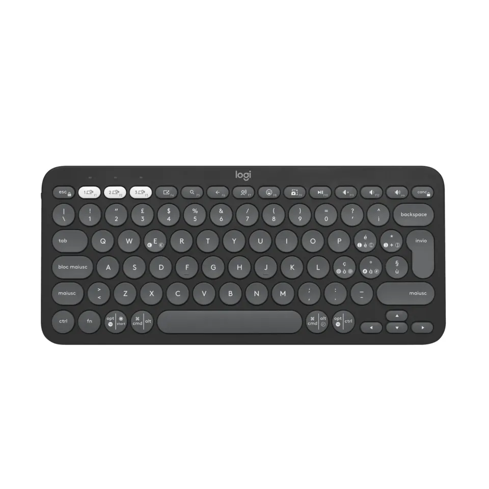 Logitech Pebble Keys 2 K380s tastiera bluetooth grafite