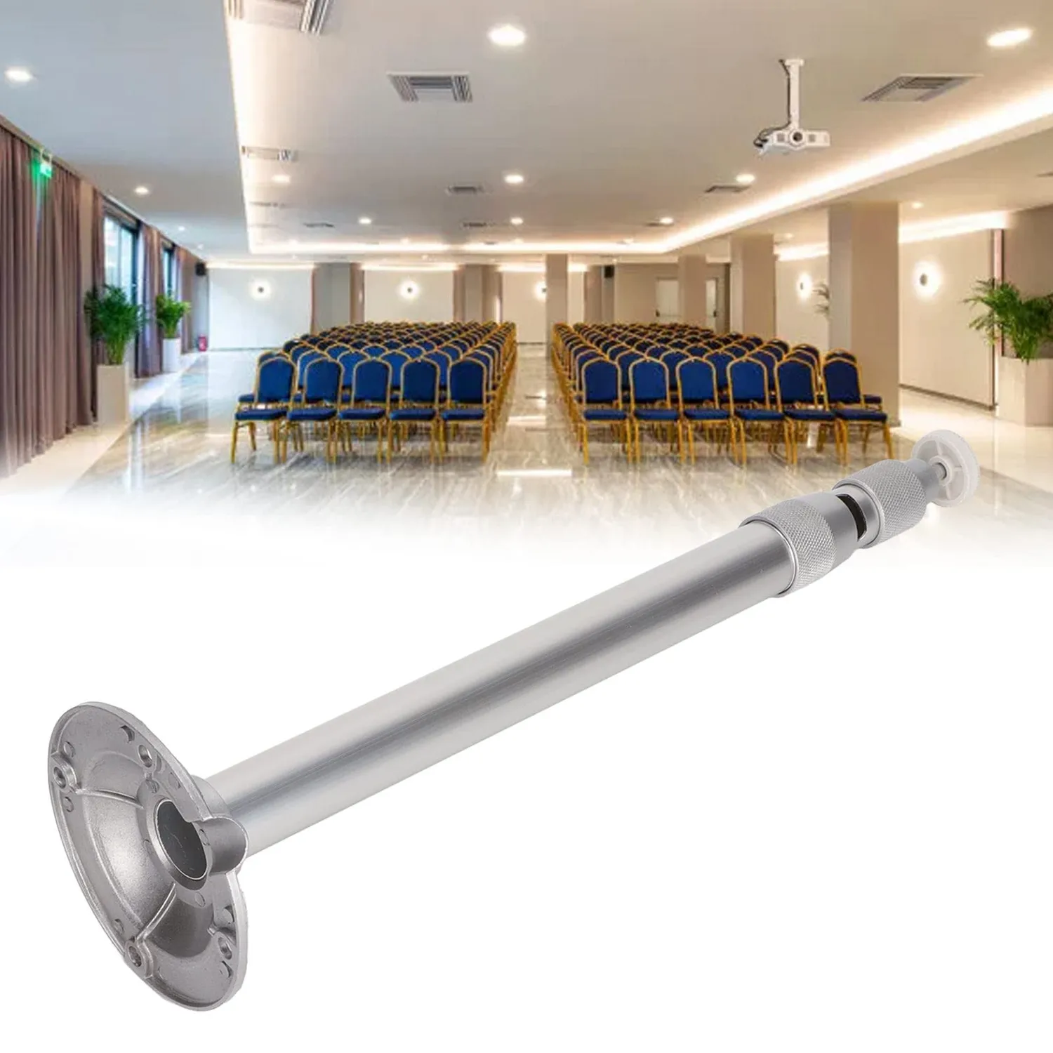 Zunate Staffa Proiettore Soffitto 30-60cm Alluminio 5kg