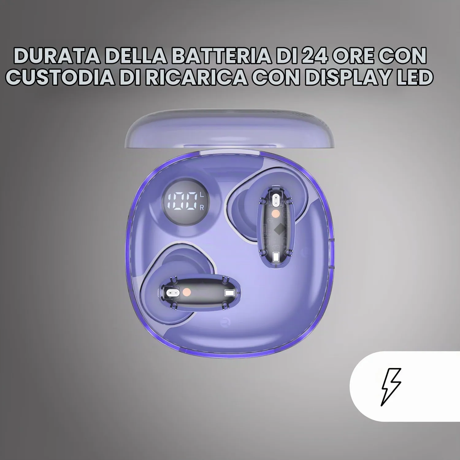 Mars Gaming MHIB2PP auricolari wireless viola Bluetooth 5.4