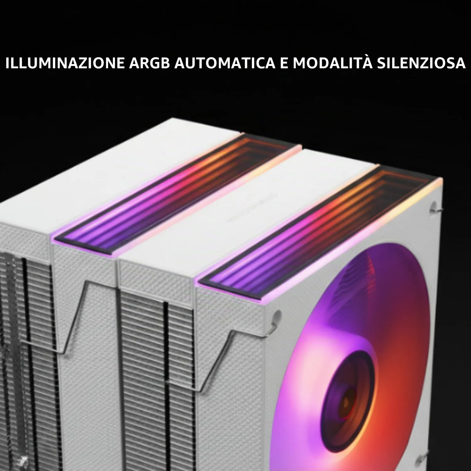 Mars Gaming MCPU-X26 dissipatore ad aria bianco dual tower 350W